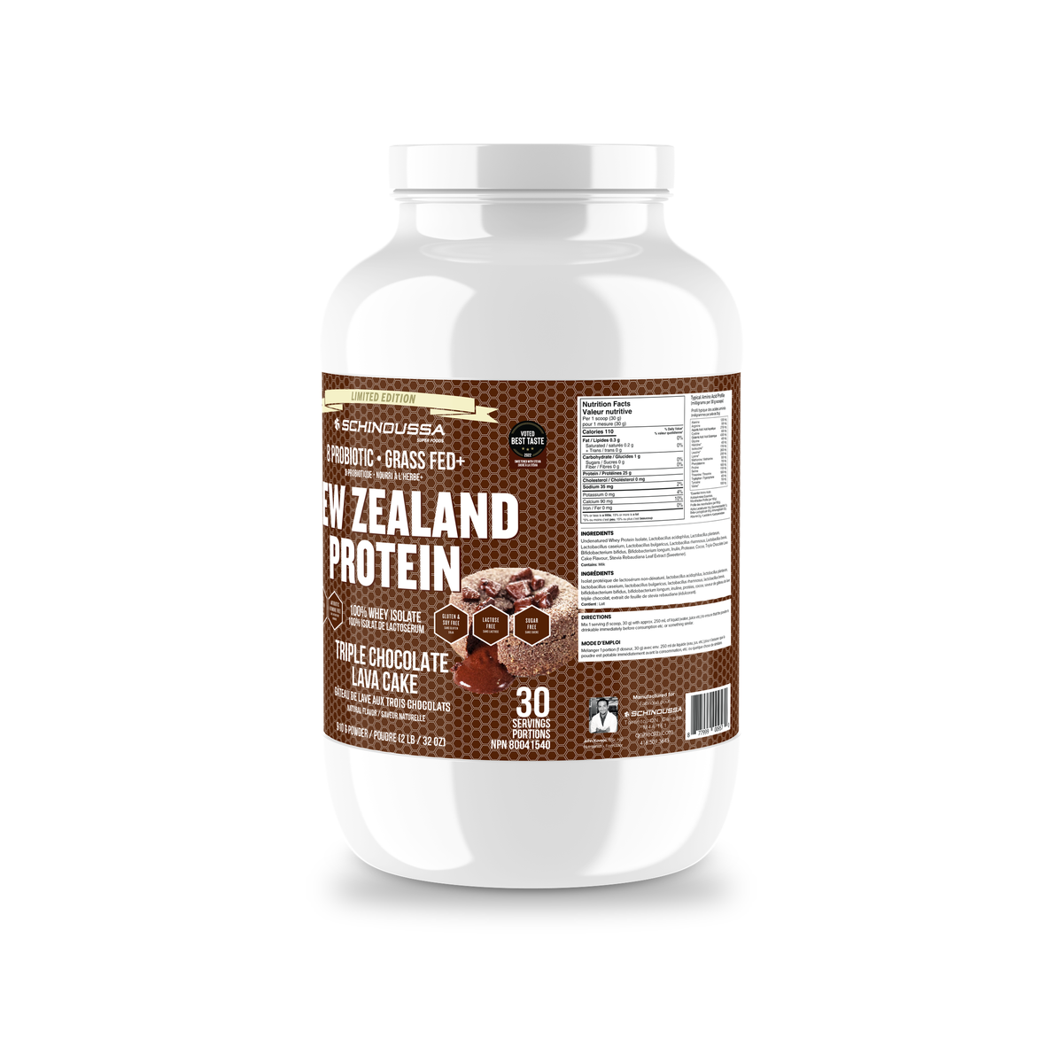Protéine de lactosérum de Nouvelle-Zélande (907 g) - Gâteau au chocolat fondant triple