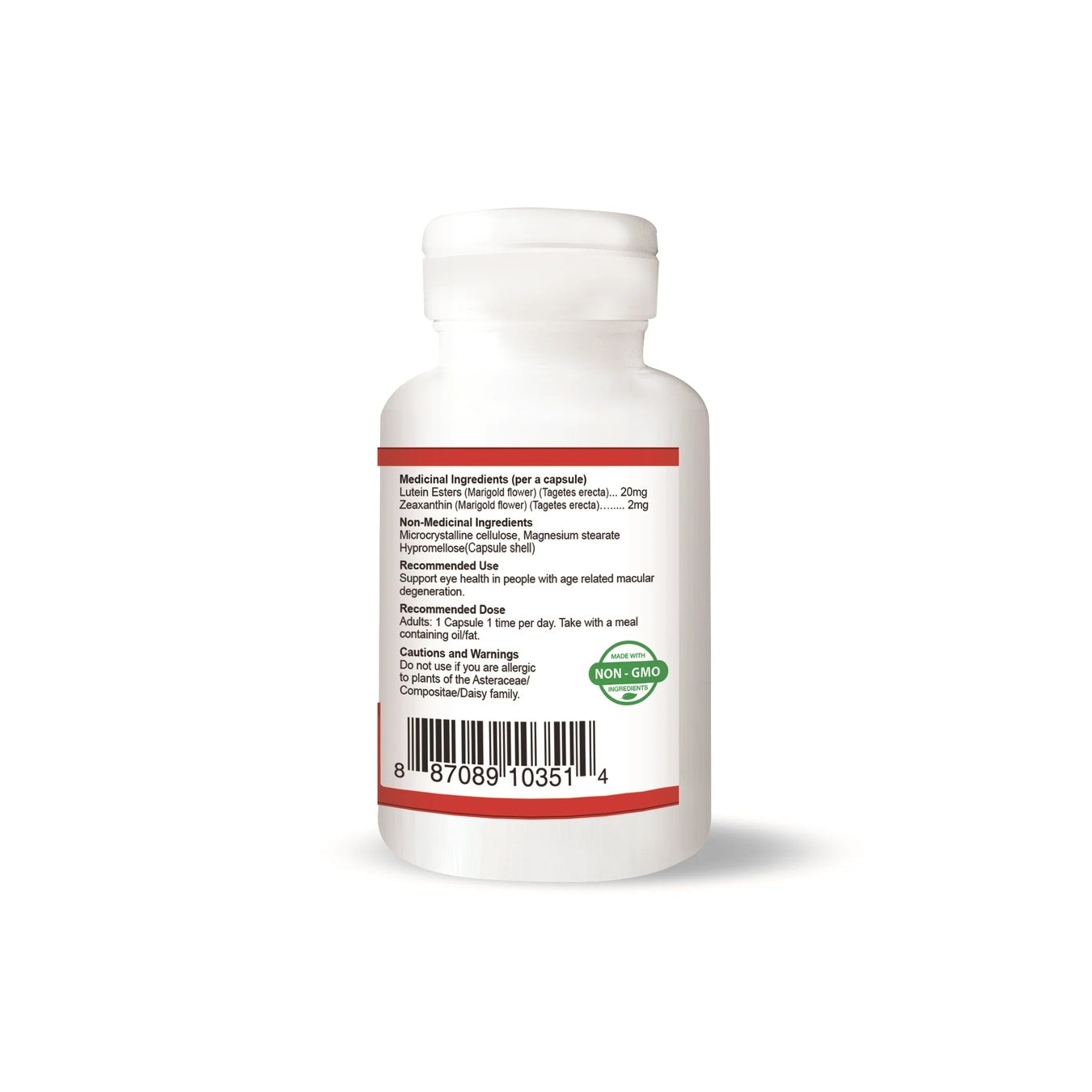 Lutein with Zeaxanthin (60 Veggie Capsules)