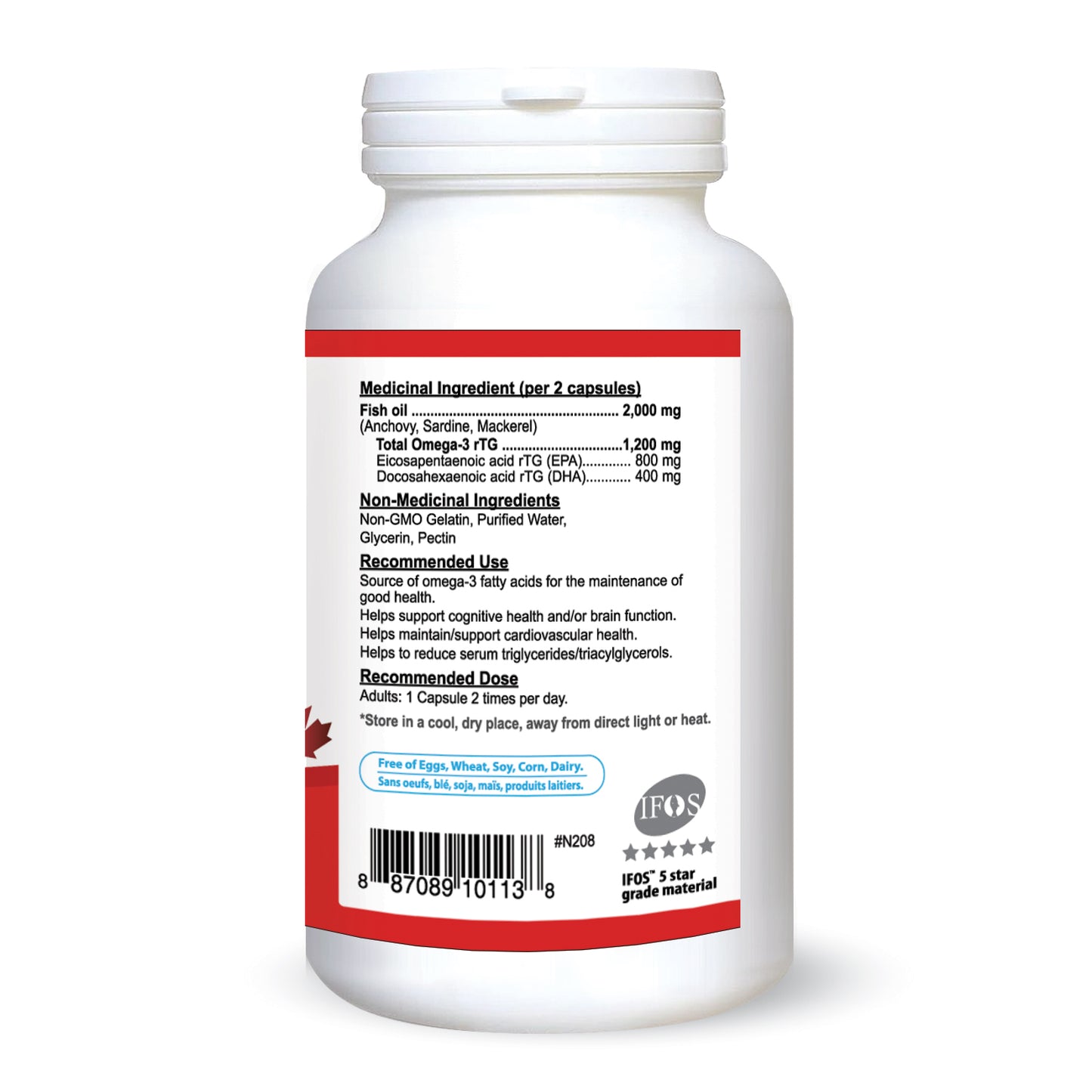 RTG Omega-3, Fish Oil (120 Softgels)