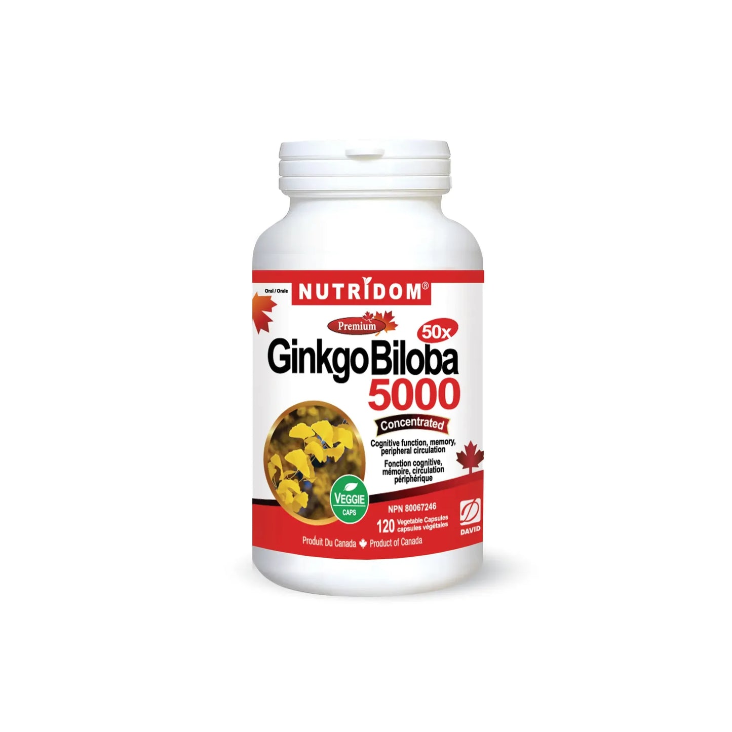 Ginkgo 5000 (120 Vegetable Capsules)