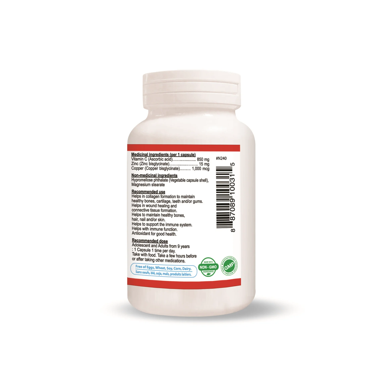 Vitamin C with Zinc (60 Vegecaps)
