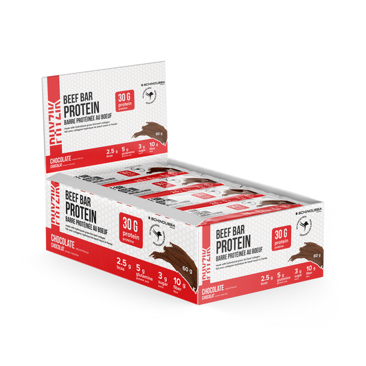 Schinoussa Supreme Protein Bar – Grass-Fed Beef Isolate Protein (Chocolate) (1 Box of 12 Bars)