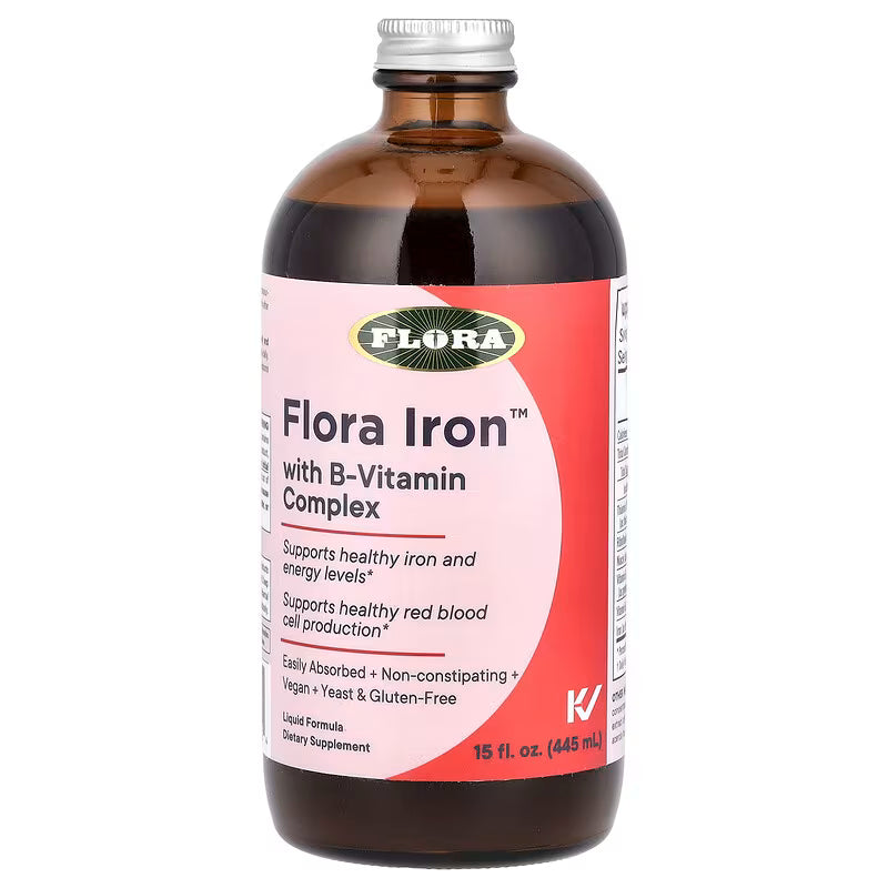 Flora Iron+ Liquid Herbal Iron Supplement