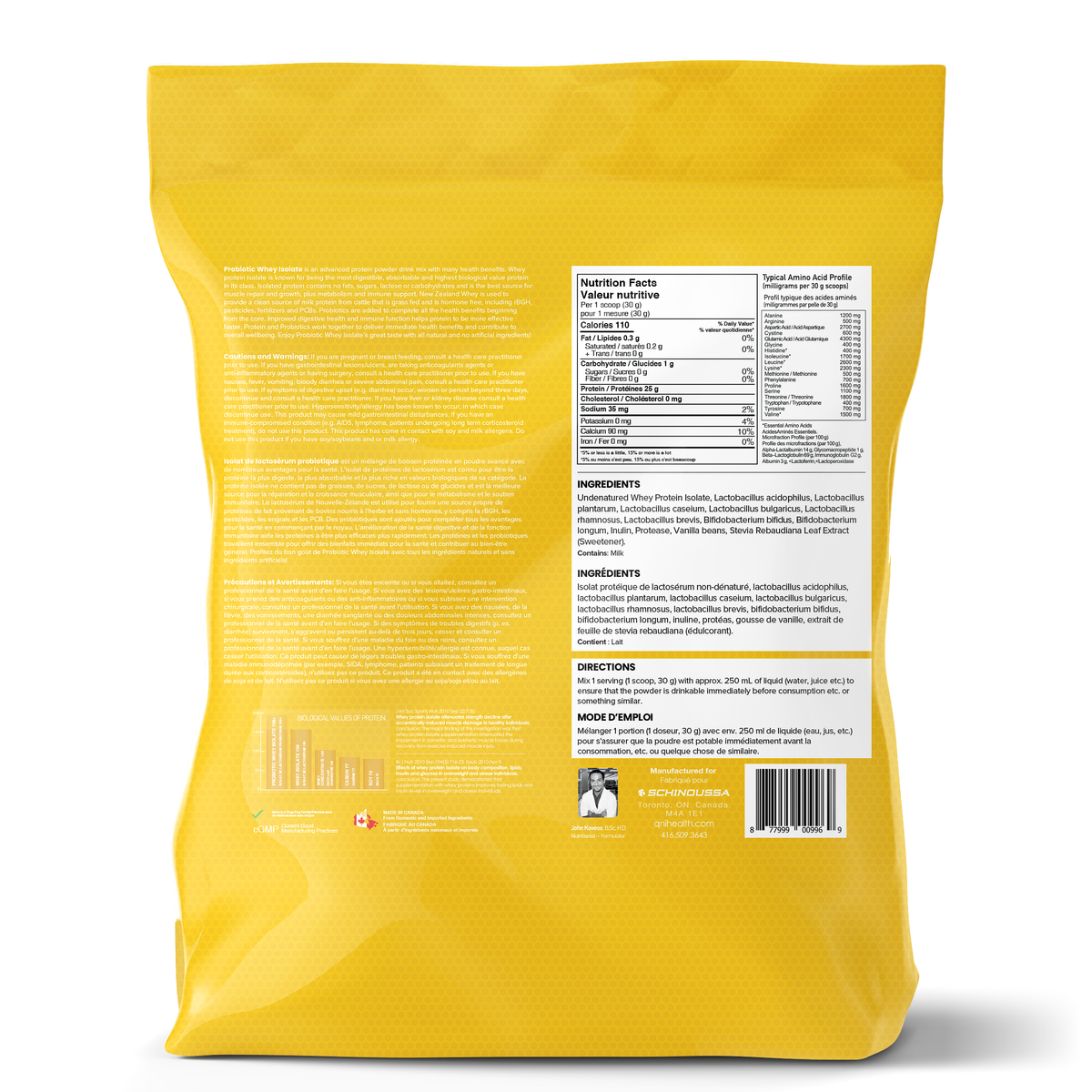 Isolat de protéine de lactosérum de Nouvelle-Zélande - 5 lb (Vanille Française)