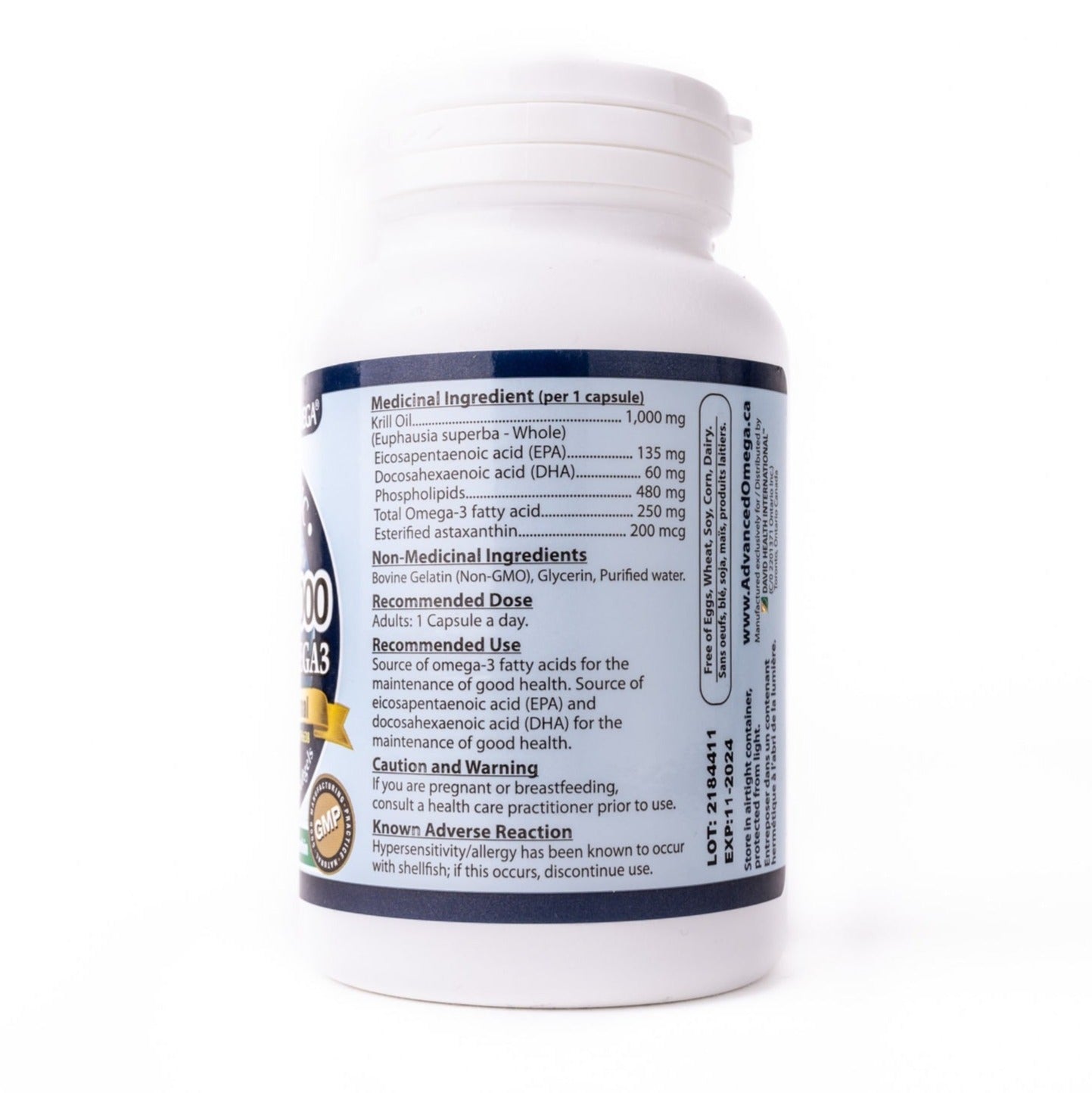 Advanced Omega Krill 500 Omega 3 Antarctic (60 Softgels)