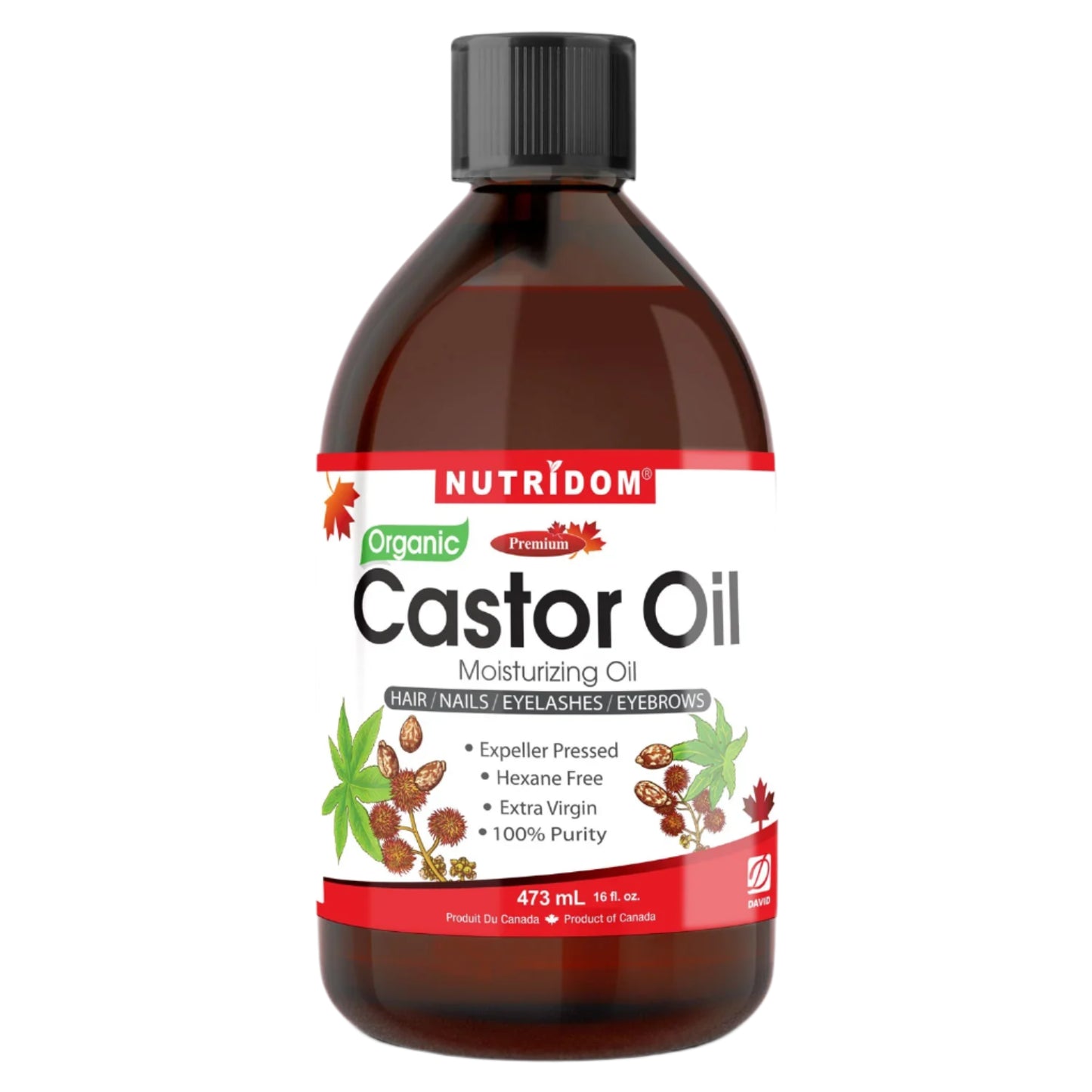 Nutridom Organic Castor Oil – 473 ml