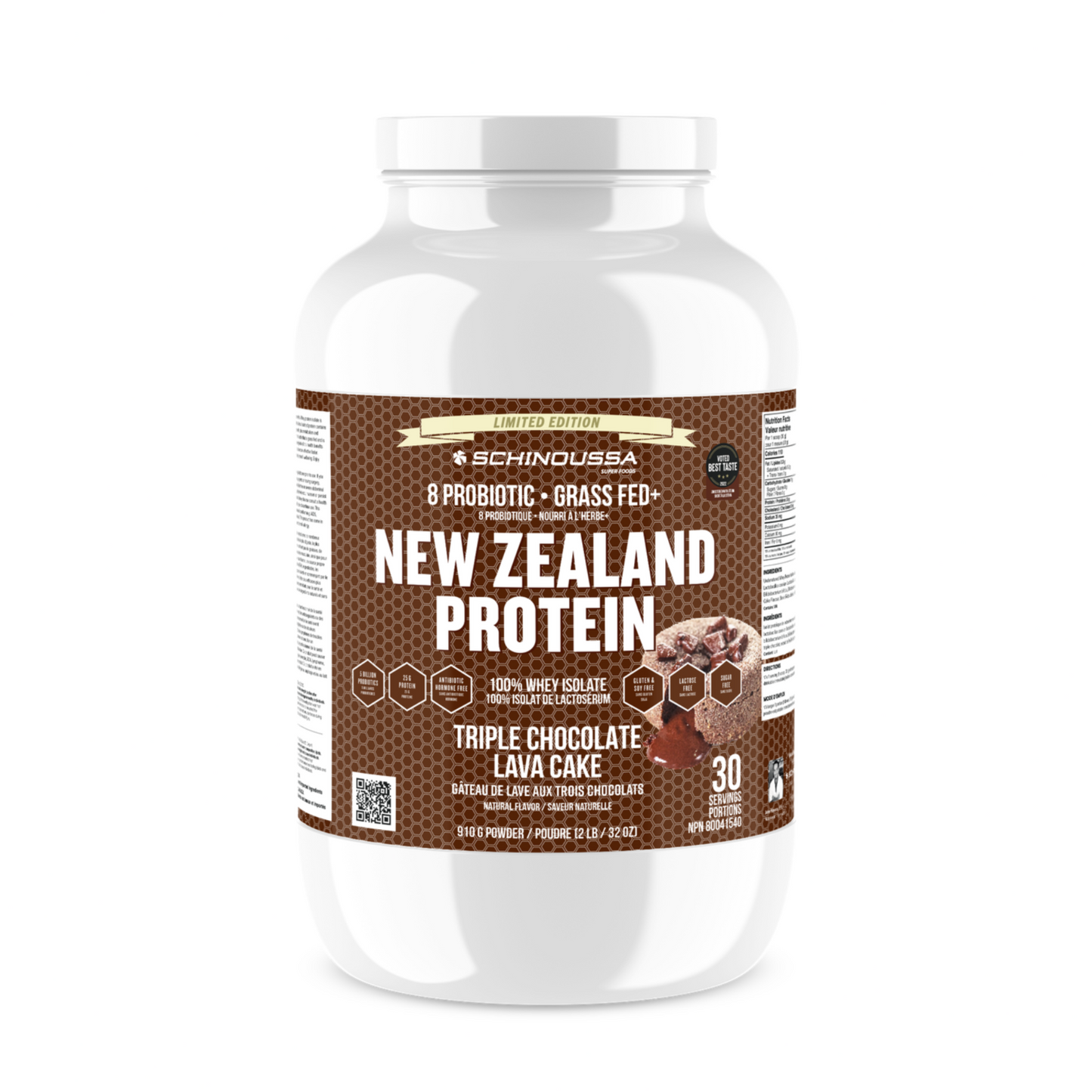 New Zealand Whey Protein (2lbs) - Triple Chocolate Lava Cake