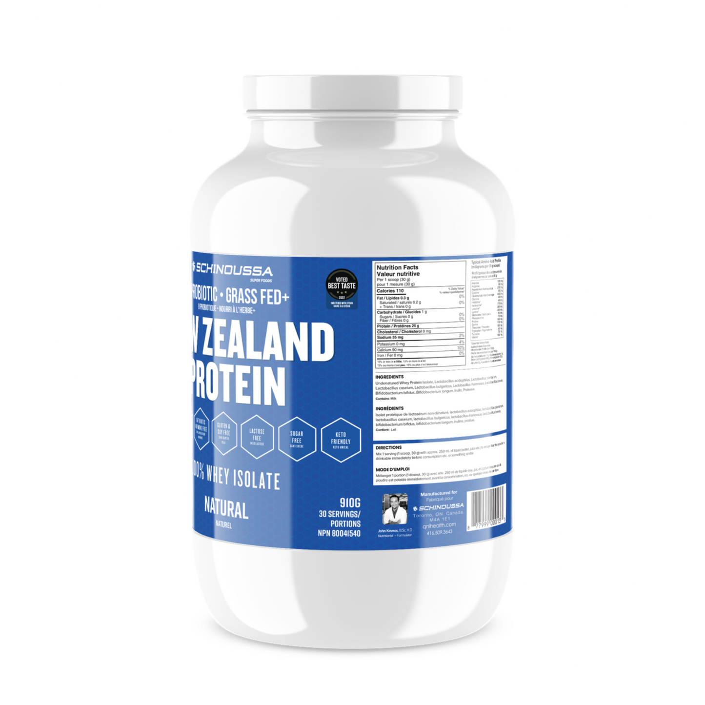 New Zealand Whey Protein (2lbs) - Natural