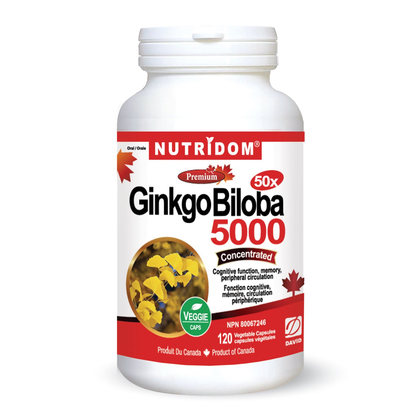 Ginkgo 5000 (120 Vegetable Capsules)