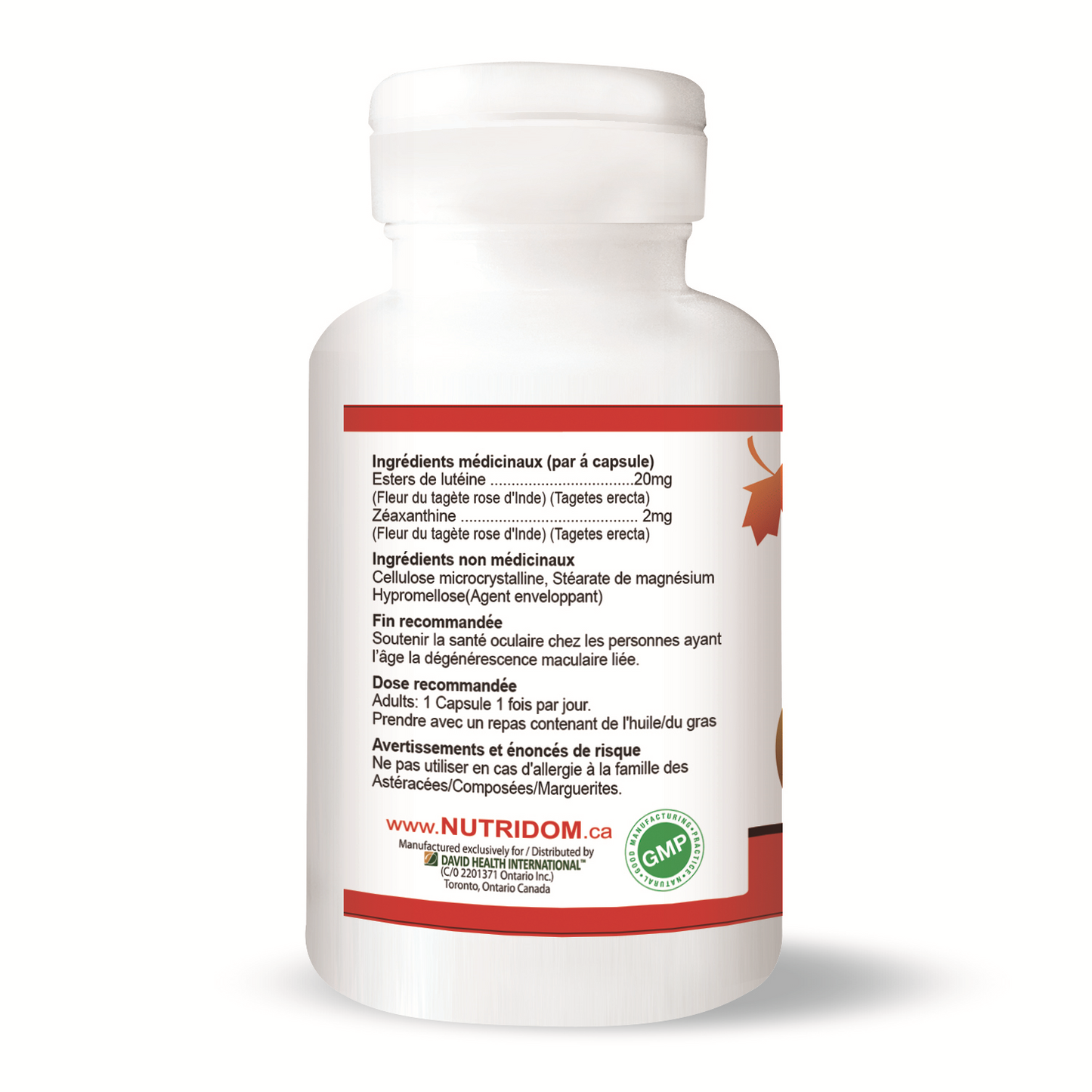 Lutein with Zeaxanthin (60 Veggie Capsules)