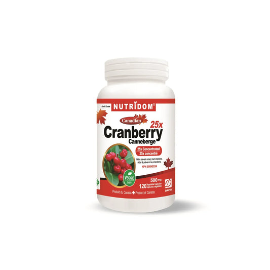 Canadian Cranberry Extract 50-1 (120 Veggie Capsules)
