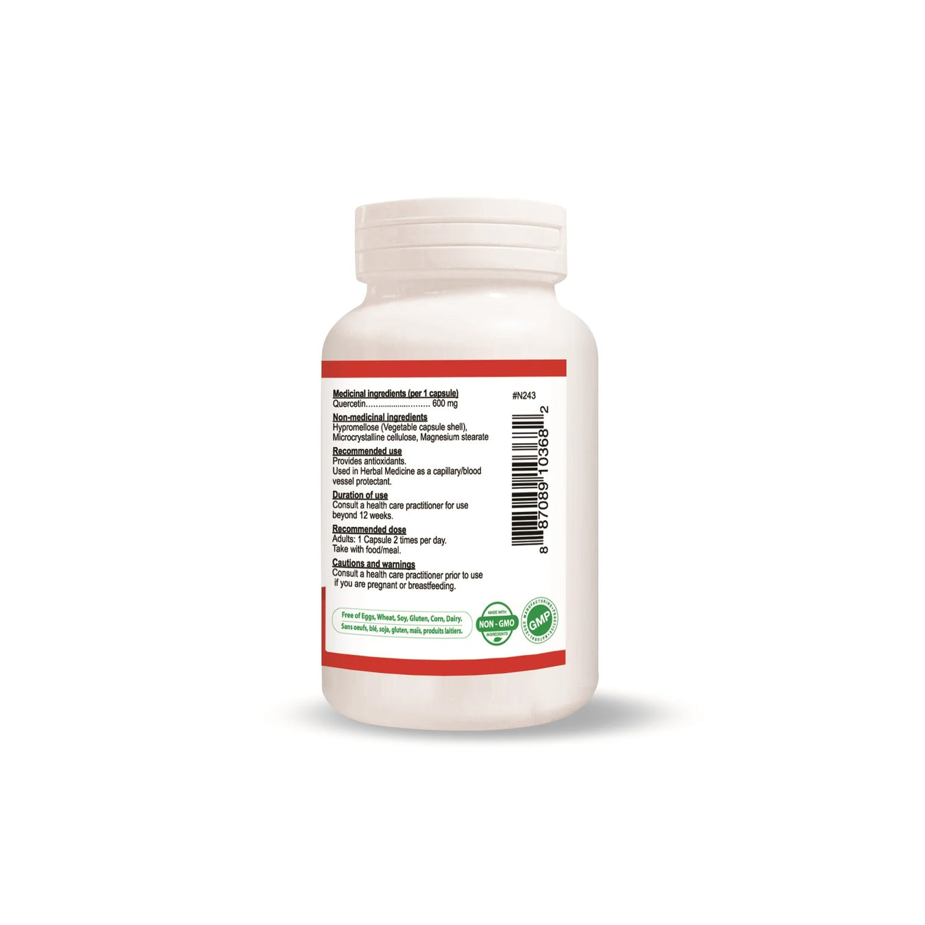 Quercetin 600mg (60 Veggie Capsules)