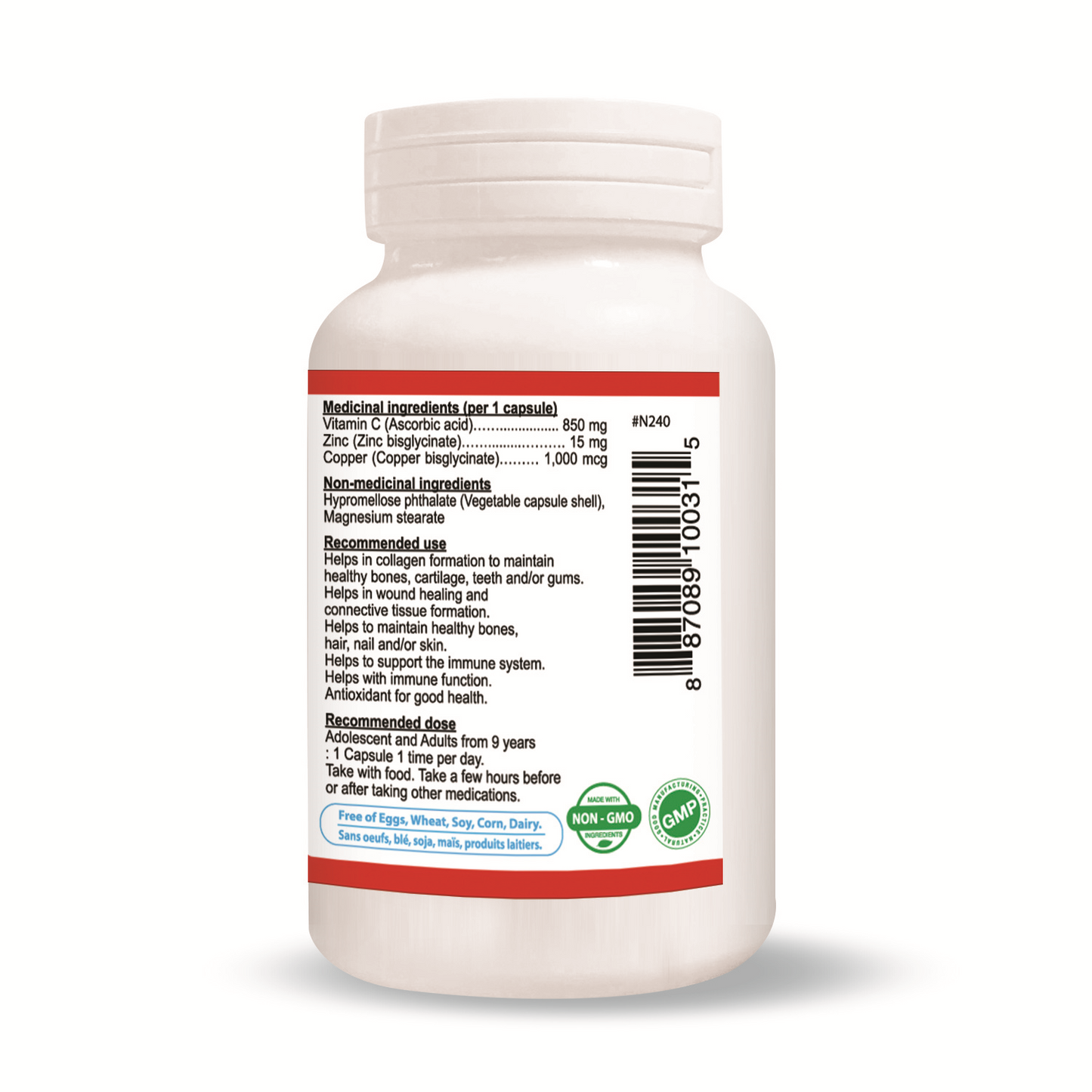 Vitamin C with Zinc (60 Vegecaps)